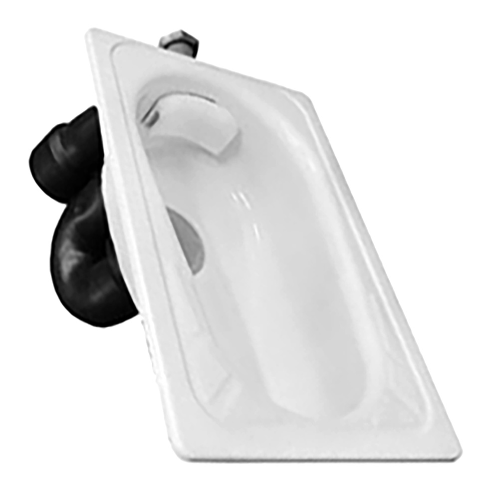 Чаша ГЕНУЯ стальная со смещенным выпуском в комплекте с арматурой, 0202.30.1.К фото  в интернет-магазине Санкомп