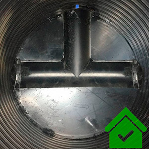 Колодец канализационный цельносварной СВТ ПЭ. DN 1500 мм, Н-2500 мм. Комплектация: ПЭ крышка, лоток  фото в интернет-магазине Санкомп