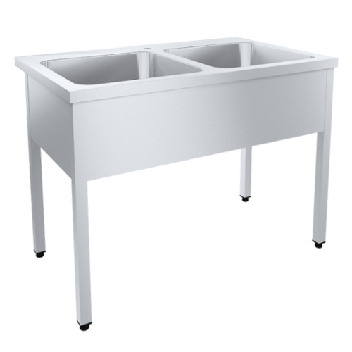 Мойка хирургическая 2-местная(1050х600х850 мм)из нержавеющей стали,с отверстием под смеситель, 19194 фото  в интернет-магазине Санкомп