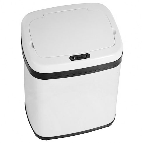 Ведро С АВТОМАТИЧЕСКИМ подъемом крышки, 20 литров Белое, 21120  фото  в интернет-магазине Санкомп