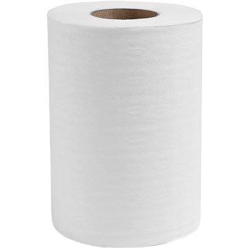 Полотенца бумажные однослойные рулонные с центральной вытяжкой (120 метров) (упаковка 12 рулонов) фото  в интернет-магазине Санкомп