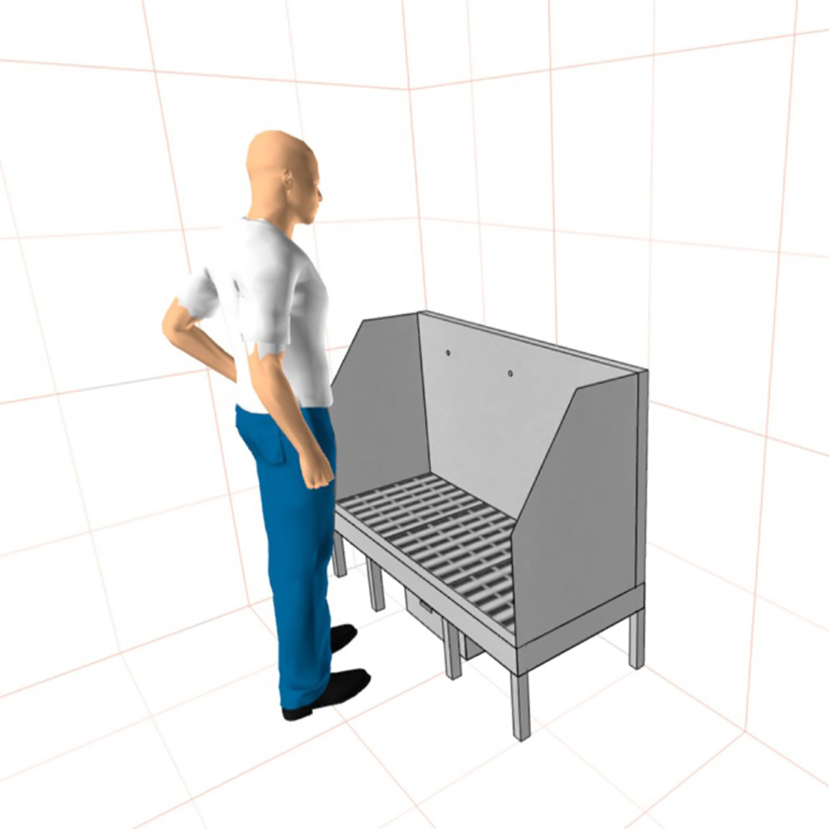 Мойка для обуви с поддоном 1500х580х1050 с пескоуловителем (По чертежам заказчика), 24778 фото  в интернет-магазине Санкомп