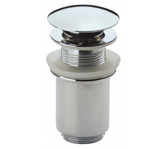 Донный клапан БЕЗ ПЕРЕЛИВА  для хромированного сифона 1 1/4" фото  в интернет-магазине Санкомп