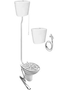 Видуар ОВАЛЬНЫЙ,с высоким бачком КЕРАМИКА,бачком для раствора КЕРАМИКА,ПЕДАЛЬ(БЕЗ СМЕСИТЕЛЯ), 22116 фото в интернет-магазине СанКомп www.sancomp.ru