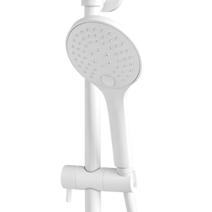 Душевая система ТРОПИЧЕСКИЙ ДУШ 225 мм однорычажная лейка 3 режима с гибким шлангом поворотный излив фото  в интернет-магазине Санкомп