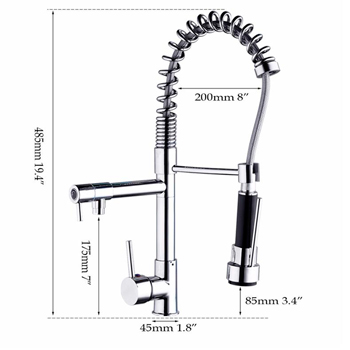 Смеситель с душирующим устройством настольный 20443 фото  в интернет-магазине Санкомп