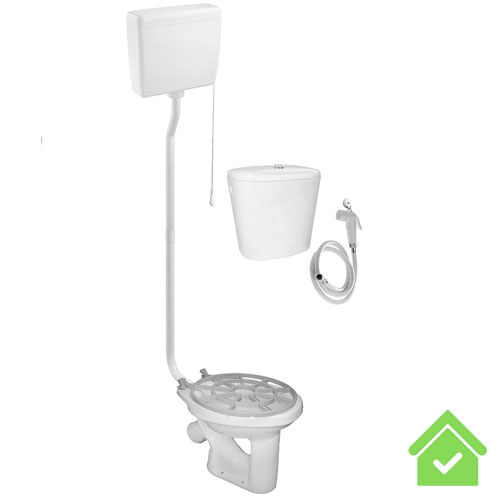 Видуар АНТИВСПЛЕСК, с высоким бачком ПЛАСТИК, бачком для раствора КЕРАМИКА, РЕШЕТКА, 18782 фото в интернет-магазине СанКомп www.sancomp.ru