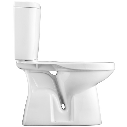 Унитаз-компакт ВЕРТИКАЛЬНЫЙ (625х380х765) ВОРОНКООБРАЗНЫЙ, подводка СНИЗУ, 2 режима, АНТИБАК фото  в интернет-магазине Санкомп