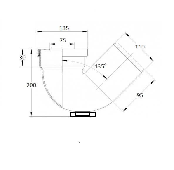 Сифон для чаш генуя пластмасса 110 мм, 24805  фото  в интернет-магазине Санкомп
