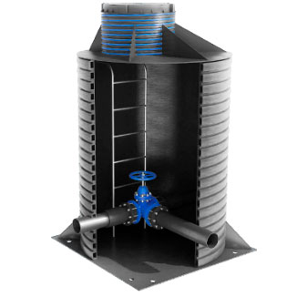 Колодец цельносварной СВТ ПНД Ду.2200/2300 Н-2000 мм в комплекте: горловина ID/OD 700/760 h-300 мм(1 фото в интернет-магазине Санкомп