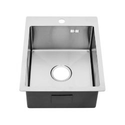 Мойка врезная нержавейка 400х500x200 мм С/О МАТОВАЯ с сифоном, 20695 фото  в интернет-магазине Санкомп