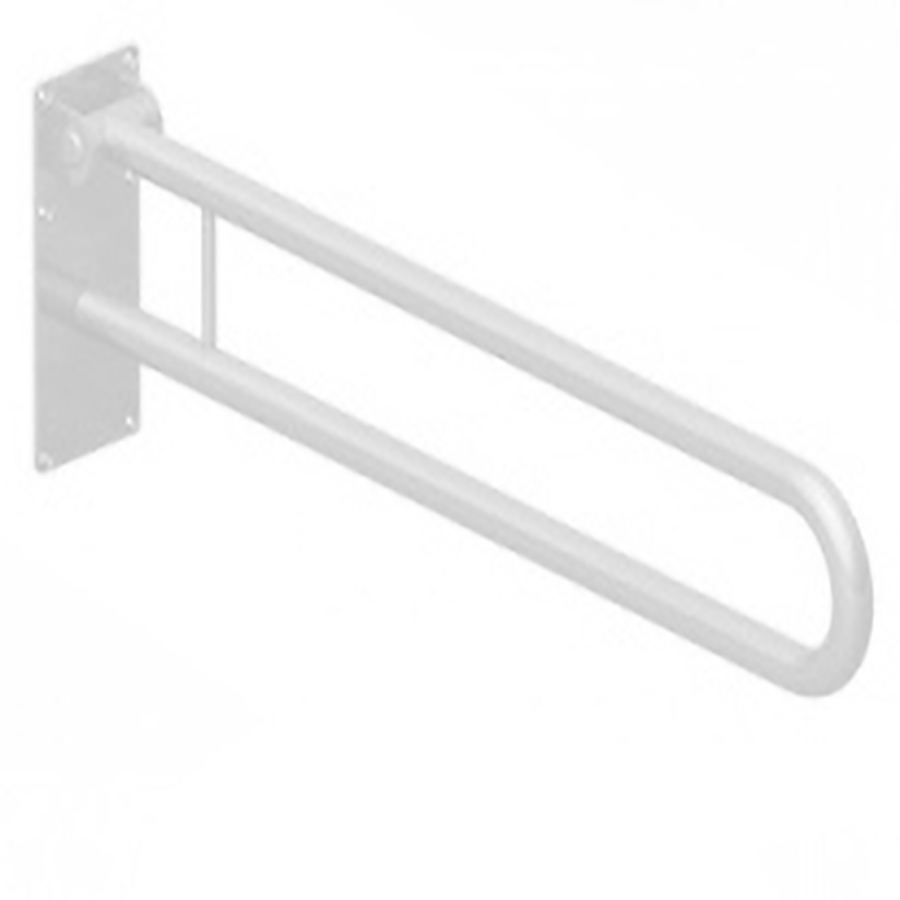 Поручень настенный подъёмный  стальной БЕЛЫЙ 840х100х250, 04078 фото  в интернет-магазине Санкомп
