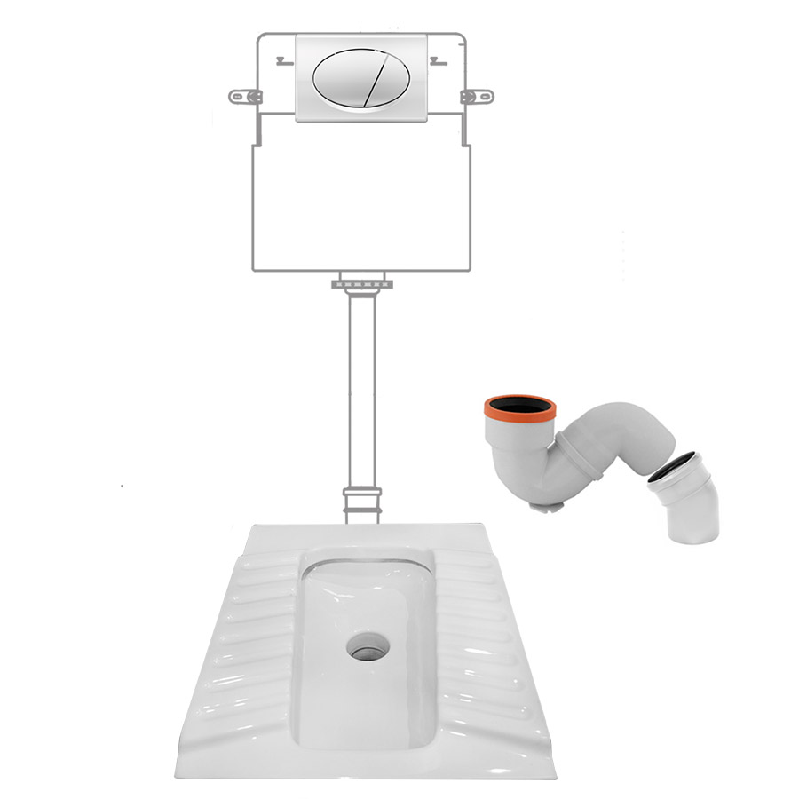 Чаша Генуя КЕРАМИКА УСИЛЕННАЯ с инсталляцией с кнопкой ПЛАСТИК-ХРОМ сифон УНИВЕРСАЛЬНЫЙ, 11538 фото  в интернет-магазине Санкомп