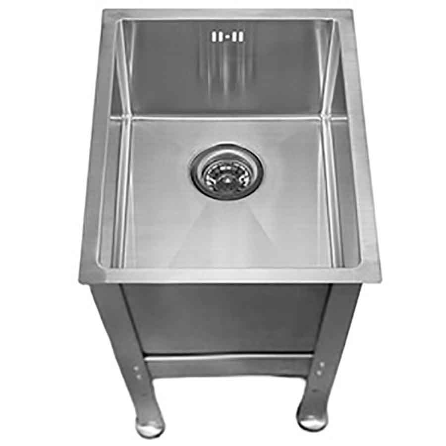 Ванна ножная из нержавеющей стали 440х520х200 мм НА КАРКАСЕ 450 мм, 17913  фото  в интернет-магазине Санкомп