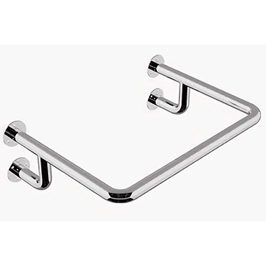 Поручень настенный 4 опоры из нержавеющей стали 550х750х200, 18746 фото  в интернет-магазине Санкомп