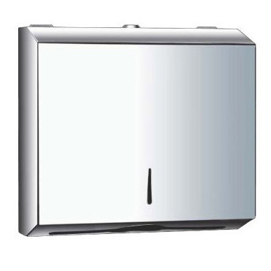 Диспенсер для листовых полотенец Z-сложения из нержавеющей стали, Глянцевый, 18583  фото  в интернет-магазине Санкомп