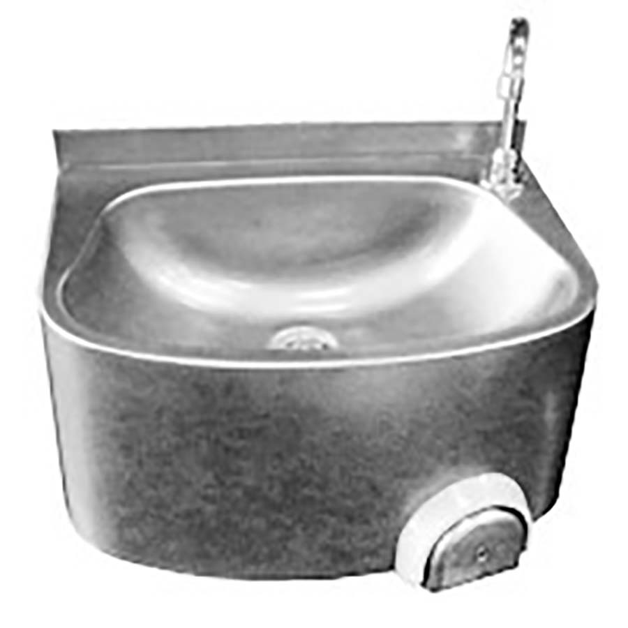 Рукомойник коленный подвесной с таймером 7 секунд 480х350 мм, 17593  фото арт.17593