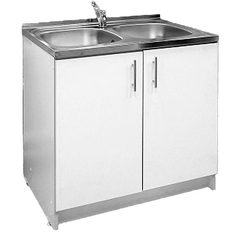 Стол медицинский с мойкой габариты 800х600х850 мм фото  в интернет-магазине Санкомп