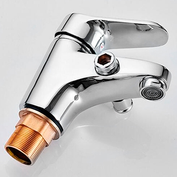 Смеситель на борт ванны ОДНОРЫЧАЖНЫЙ излив литой, лейка 1 режим 21784 фото  в интернет-магазине Санкомп