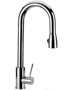 Смеситель для кухни высокий с вытяжной лейкой, 4768 фото  в интернет-магазине Санкомп