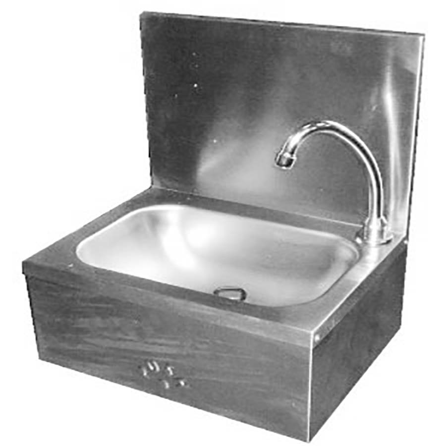 Рукомойник коленный подвесной с таймером 7 секунд 400х310 мм, 19625 фото арт.19625