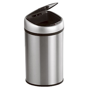 Ведро С АВТОМАТИЧЕСКИМ подъемом крышки 12 литров Матовое, 19547  фото  в интернет-магазине Санкомп