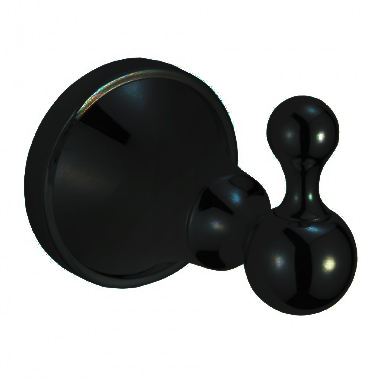 Крючок для ванной одинарный латунный черный 5894 фото  в интернет-магазине Санкомп