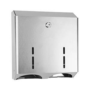 Диспенсер для рулонной туалетной бумаги из нержавеющей стали прямоугольный Глянцевый, 20771  фото  в интернет-магазине Санкомп