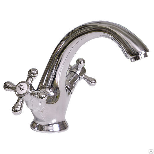 Смеситель для умывальника с маховиками фото  в интернет-магазине Санкомп