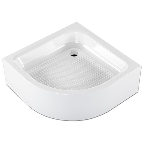 Душевой поддон 80х80 акриловый угловой глубокий 150 мм с каркасом и экраном высота 300 мм фото  в интернет-магазине Санкомп