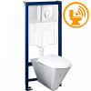 Унитаз подвесной АНТИВАНДАЛЬНЫЙ с сиденьем с инсталляцией СЕНСОР фото  в интернет-магазине Санкомп