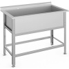 Ванна моечная AISI 430-0,7мм сварная 1 секция 530х1110х400, C/О, без полки, 630х1210х870 фото  в интернет-магазине Санкомп