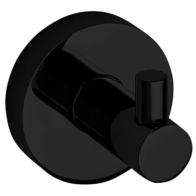 Крючок для ванной одинарный латунный черный 18964 фото  в интернет-магазине Санкомп