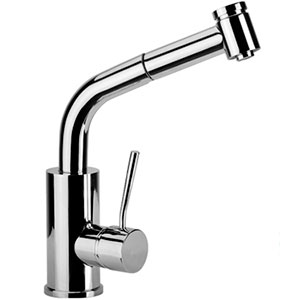 Смеситель для кухни ВЫСОКИЙ с выдвижной лейкой, 16725 фото  в интернет-магазине Санкомп