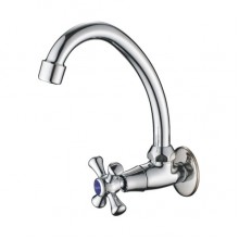 Кран моно высокий крест керамика фото  в интернет-магазине Санкомп