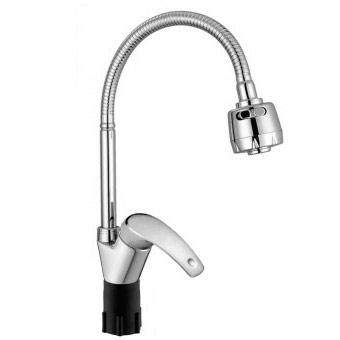 Смеситель для кухни, d40, гибкий излив фото  в интернет-магазине Санкомп
