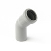 ПП Отвод раструбный 45°, Ду 40 Серый фото  в интернет-магазине Санкомп
