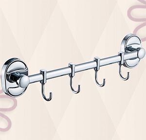 Крючок для ванной четверной из нержавеющей стали глянцевый 11412 фото  в интернет-магазине Санкомп