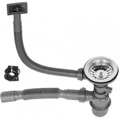 Мойка врезная нержавейка 450х450x200 мм Б/О МАТОВАЯ с сифоном, 17809 фото  в интернет-магазине Санкомп