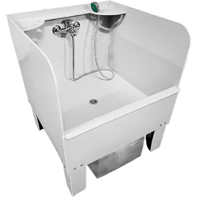 Поддон для уборочного инвентаря 600х600х890 С ЭКРАНОМ, СО СМЕСИТЕЛЕМ, С ПЕСКОУЛОВИТЕЛЕМ 17л, 20010 фото  в интернет-магазине Санкомп