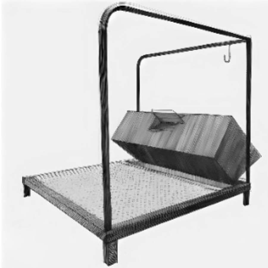 Мойка металлическая для чистки обуви со сливным поддоном шириной 1000 мм, со съемной решеткой, 23149 фото  в интернет-магазине Санкомп