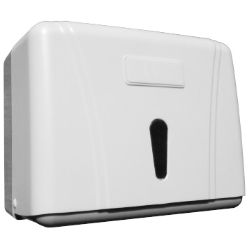 Диспенсер для листовых полотенец тип сложения полотенец-V (вмещает 2 пачки) БЕЛЫЙ, 14562 фото  в интернет-магазине Санкомп