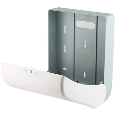 Диспенсер для листовых полотенец тип сложения полотенец-Z (вмещает 2 пачки) БЕЛЫЙ, 18576  фото  в интернет-магазине Санкомп