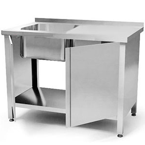 Хирургическая мойка 1х секционная из нержавейки, чаша 400х400х250 мм AISI 304, 1200х600х900мм, 23412 фото  в интернет-магазине Санкомп