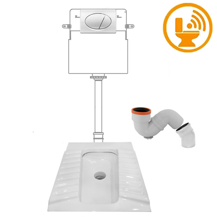 Чаша Генуя КЕРАМИКА УСИЛЕННАЯ с инсталляцией с кнопкой СЕНСОР сифон УНИВЕРСАЛЬНЫЙ, 16584 фото  в интернет-магазине Санкомп