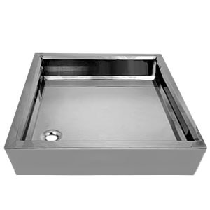 Поддон из нержавеющей стали квадратный (800х800х250) фото  в интернет-магазине Санкомп