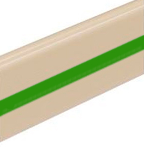 Поручень-отбойник с цветовой вставкой зеленый, 25672 фото  в интернет-магазине Санкомп