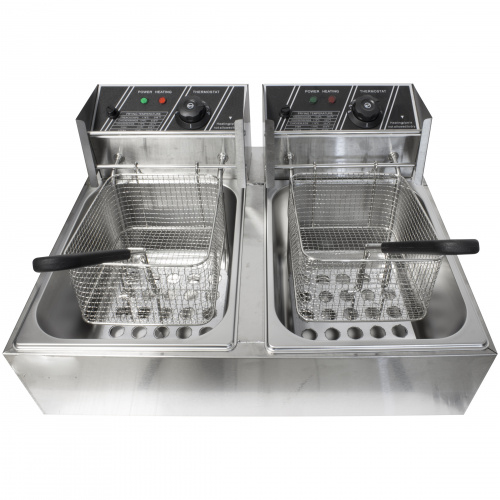 Фритюрница 580x440x310мм, 2 гастроемкости по 6л, 22997 фото  в интернет-магазине Санкомп