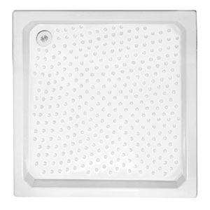 Поддон акриловый квадратный 1000х1000х115(20) мм, Ø 85 мм с экраном и ножками 03629 фото  в интернет-магазине Санкомп