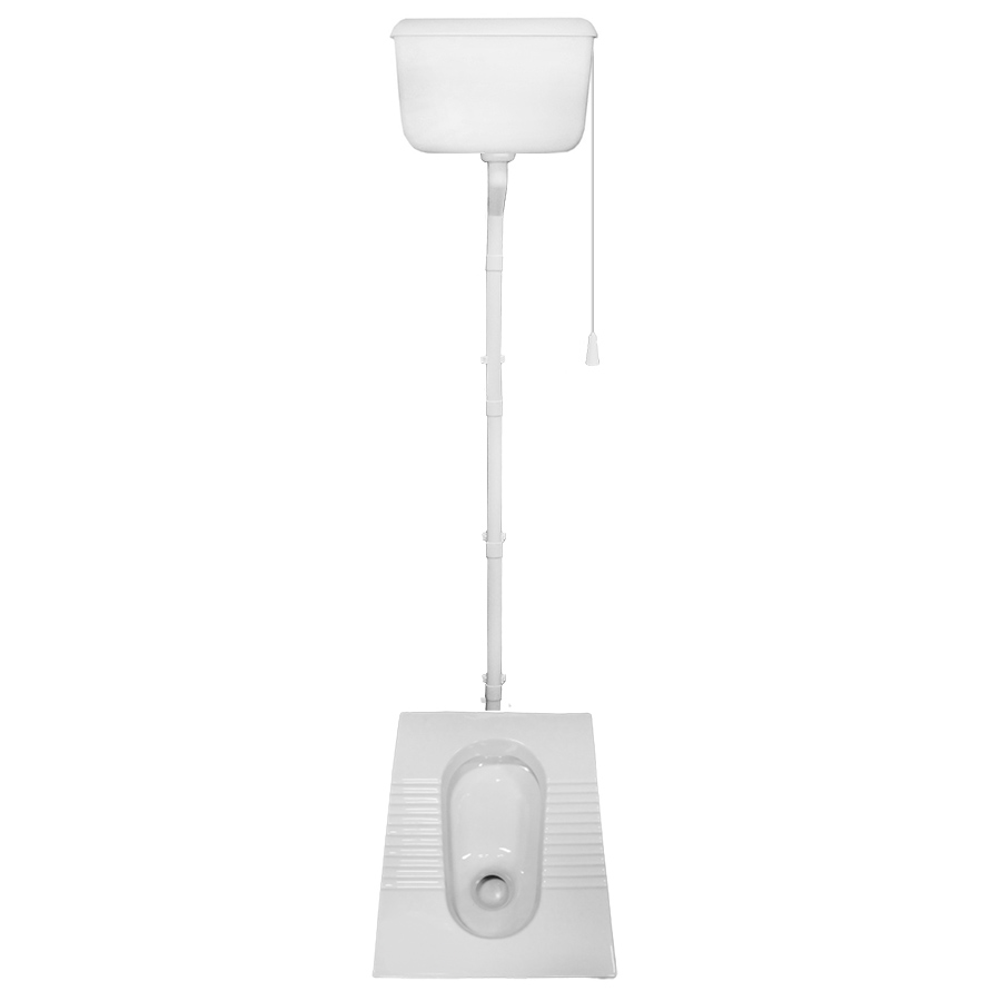 Чаша Генуя КЕРАМИКА НИЗКАЯ с бачком высокорасположенным ПЛАСТИК ЭКОНОМ ,сифон встроенный, 18316 фото  в интернет-магазине Санкомп